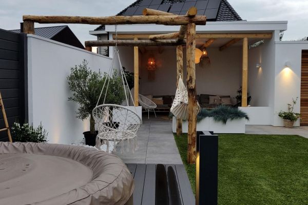 Whirlpools tuin, jacuzzi tuin, veranda