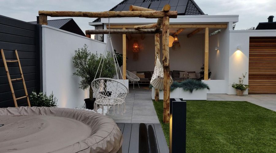 Whirlpools tuin, jacuzzi tuin, veranda